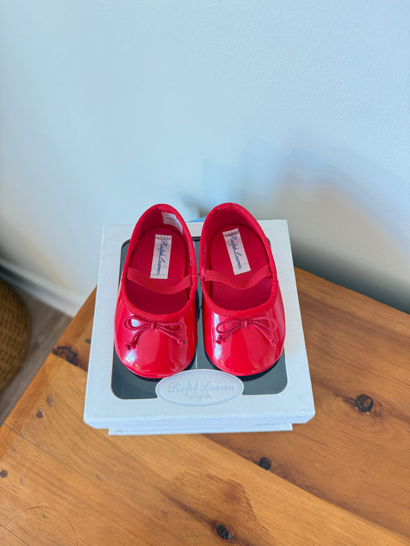 Vintage Ralph Lauren Patent Ballet Flats (3)