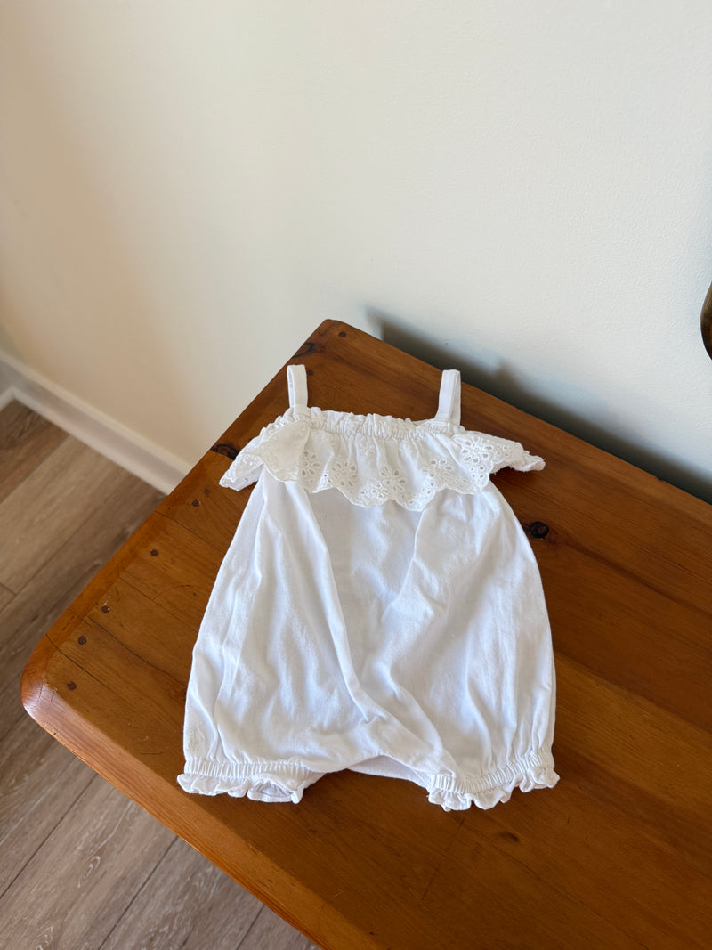 Vintage Ralph Lauren Eyelet Romper (6M)
