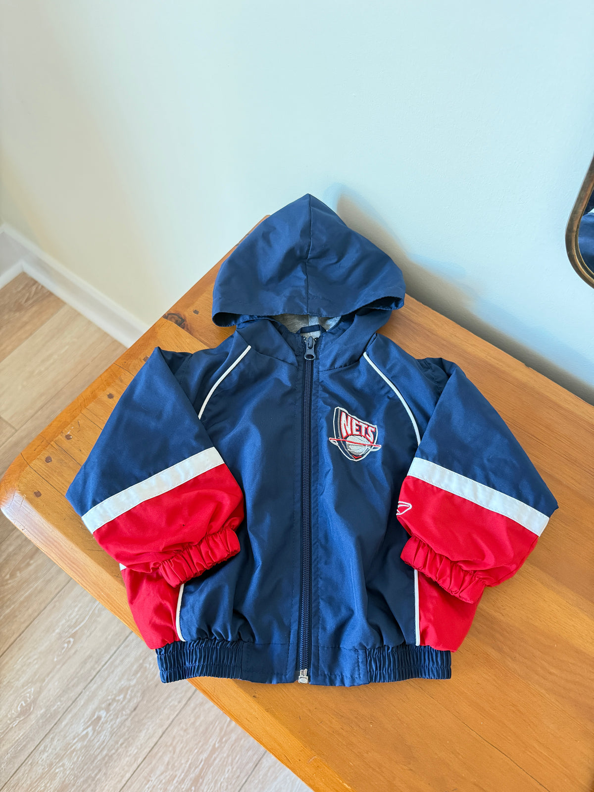 Vintage Reebok 90s Nets Windbreaker Jacket (12M)