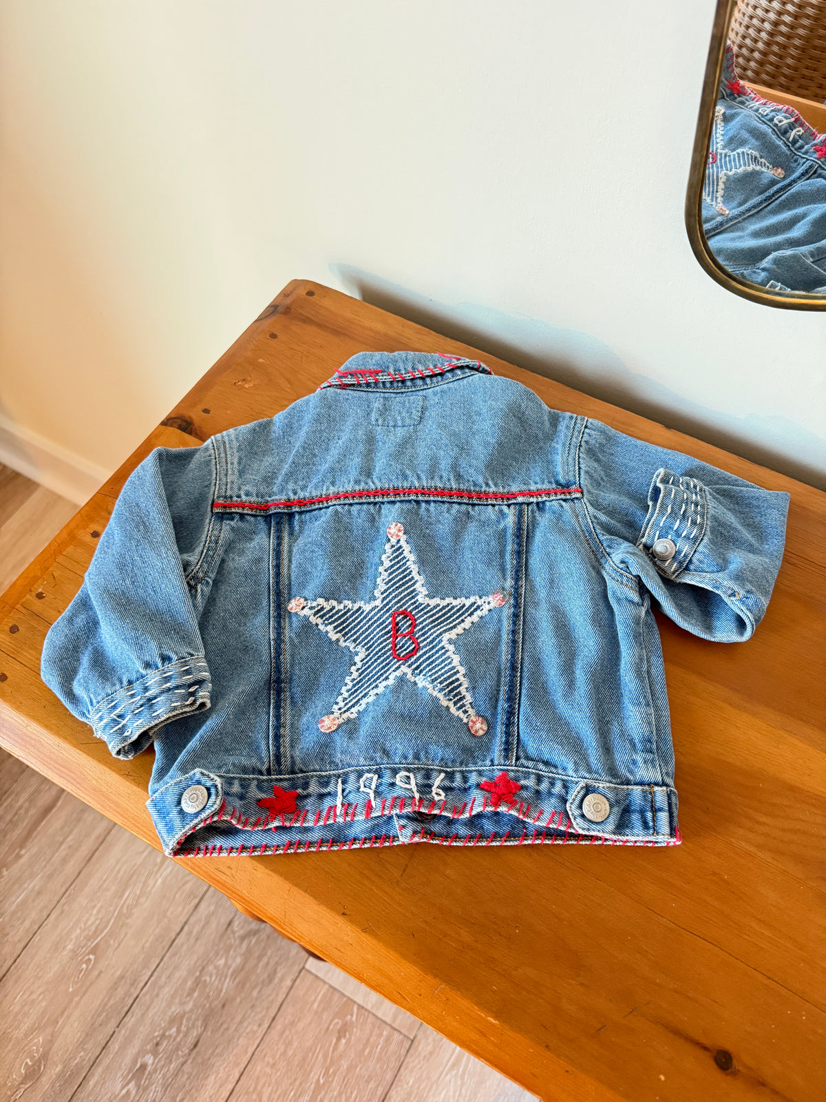 Vintage 1996 Gap Embroidered Denim Jacket