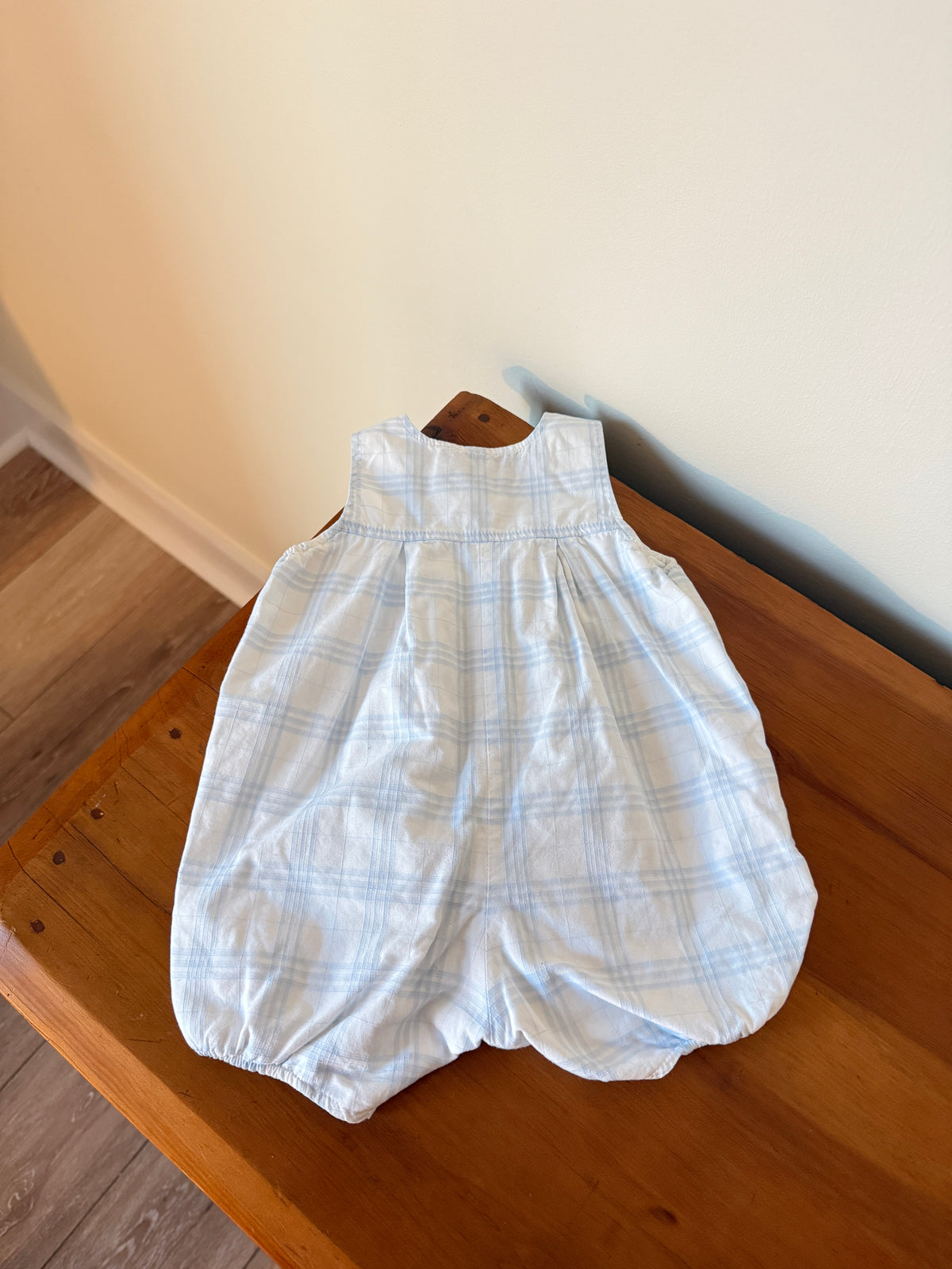 Vintage Burberry Plaid Romper (3-6M)