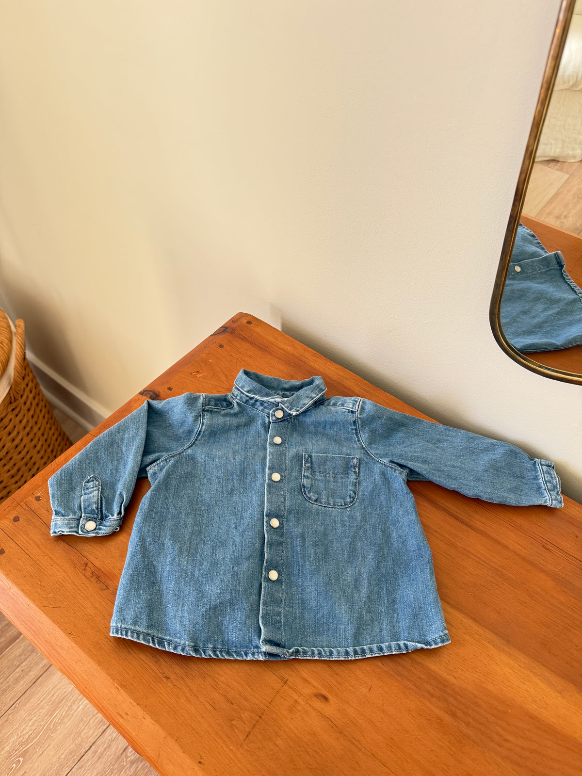 Vintage Bonpoint Denim Shirt (6M)