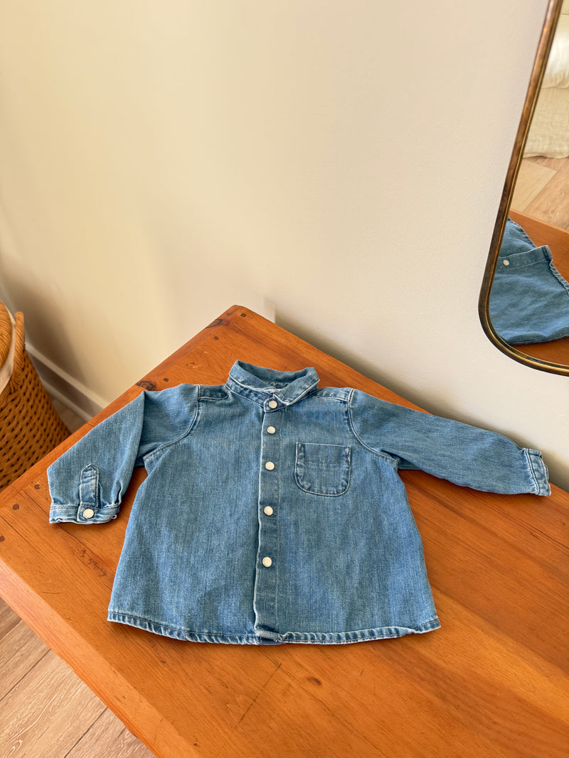 Vintage Bonpoint Denim Shirt (6M)