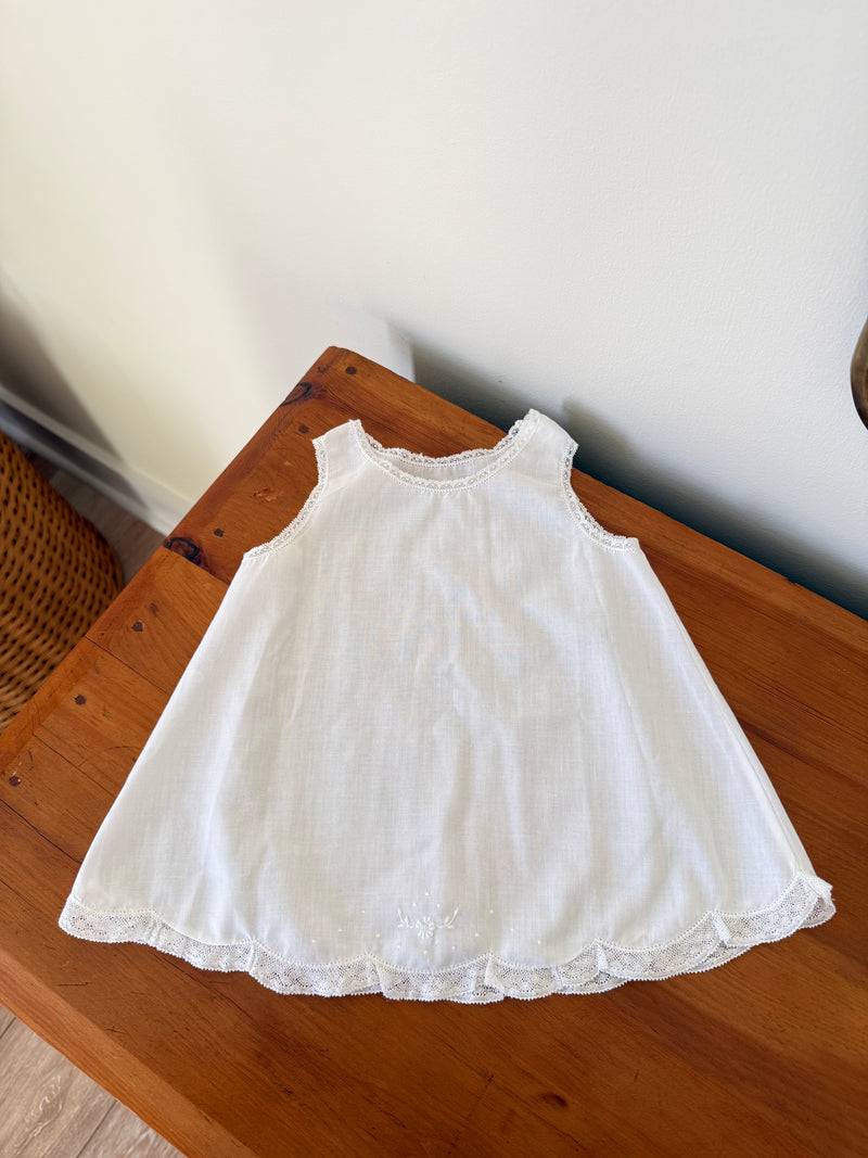 Vintage Feltman Brothers Embroidered Tank Dress (3-6M)
