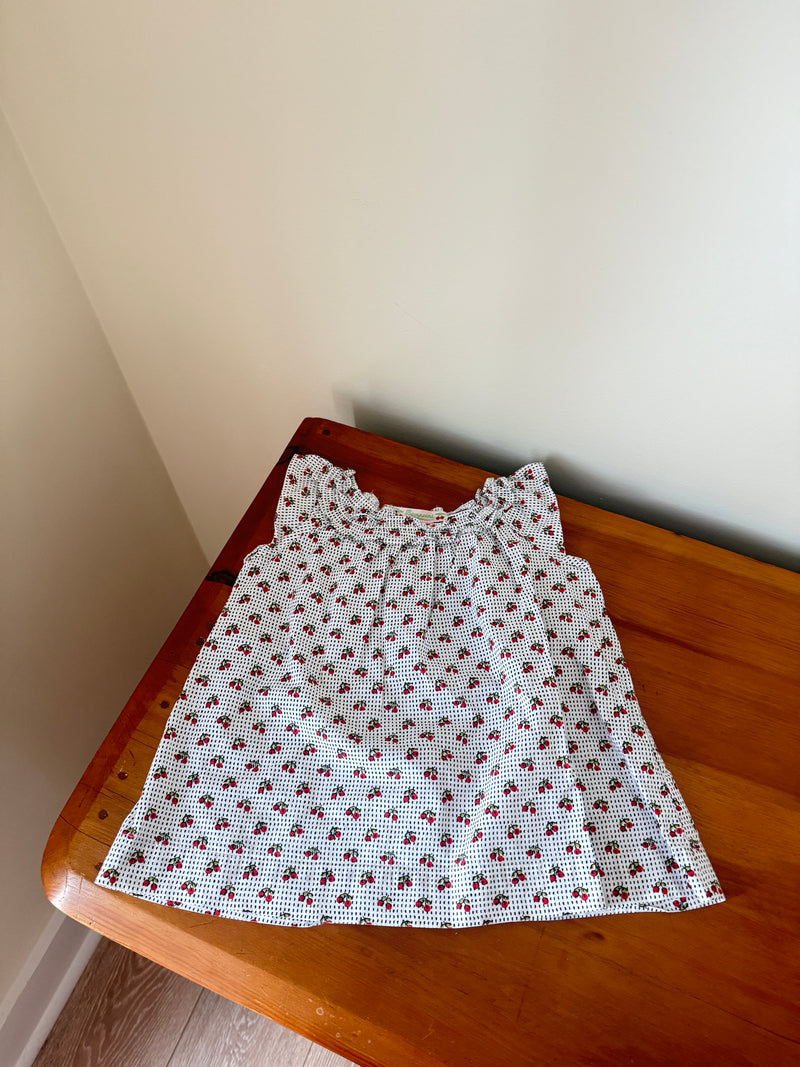 Vintage Bonpoint Cherry Dress (6M)