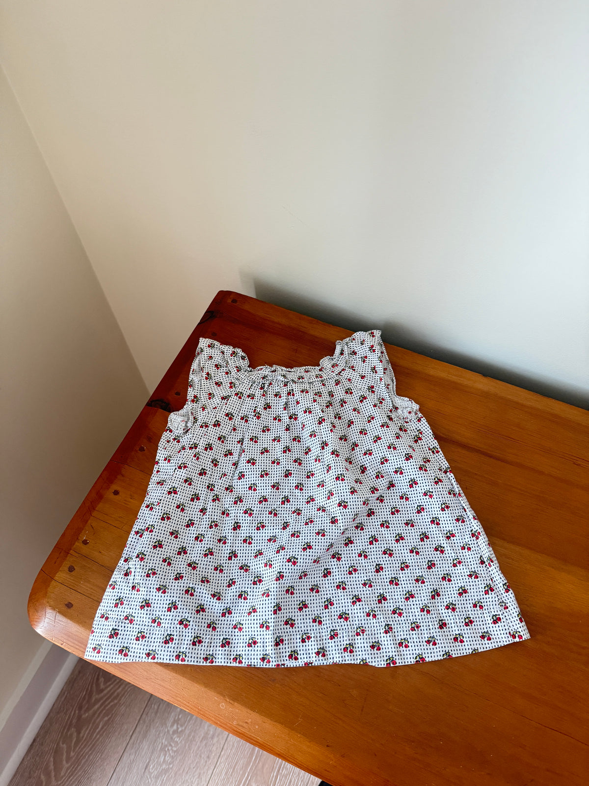 Vintage Bonpoint Cherry Dress (6M)