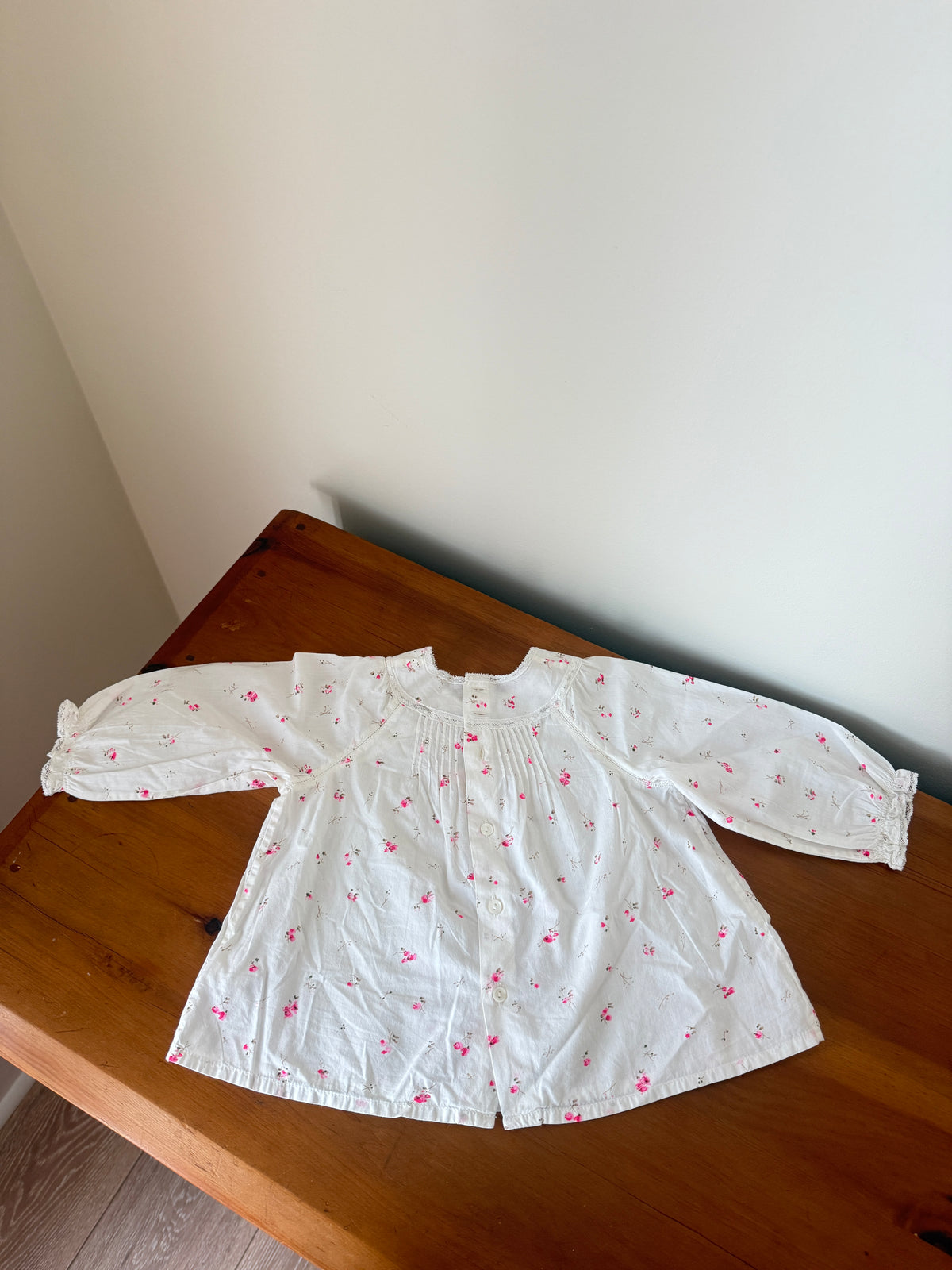 Vintage Bonpoint Floral Blouse (6M)