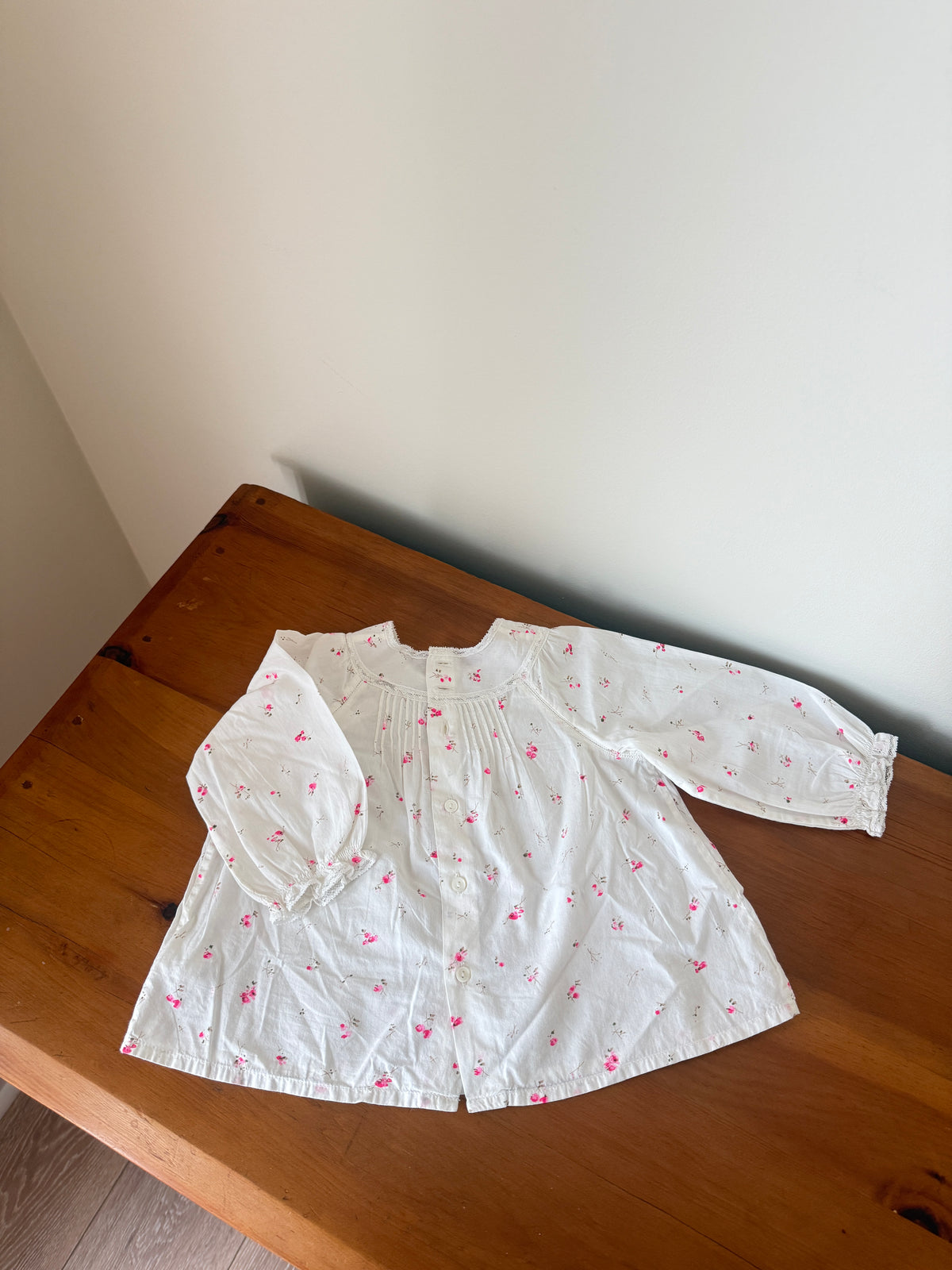 Vintage Bonpoint Floral Blouse (6M)